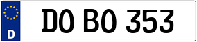 Truck License Plate